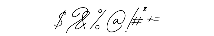Lyfina Monoline Script Font OTHER CHARS