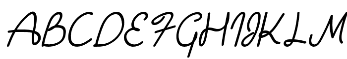 Lylia-Italic Font UPPERCASE