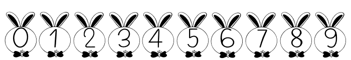 M-BUNNY Font - 1 Font OTHER CHARS