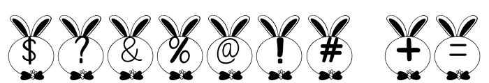 M-BUNNY Font - 1 Font OTHER CHARS