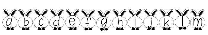 M-BUNNY Font - 1 Font LOWERCASE