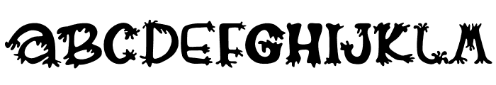 M-Shool Halloween Font UPPERCASE