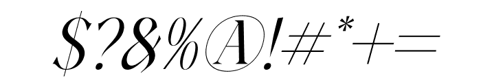 MAGFIRE HYENA Italic Font OTHER CHARS