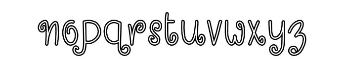 MAGIC CHRISTMAS Outline Font LOWERCASE