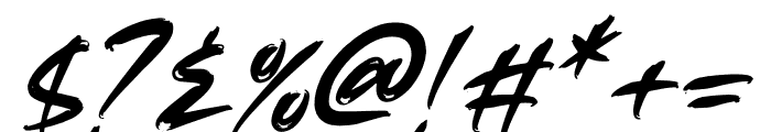 MAGNEON Italic Font OTHER CHARS