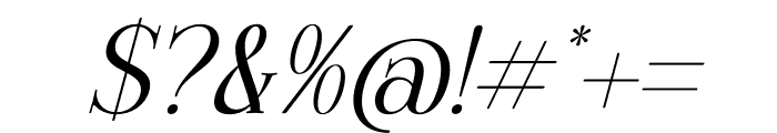 MAHENA Italic Font OTHER CHARS