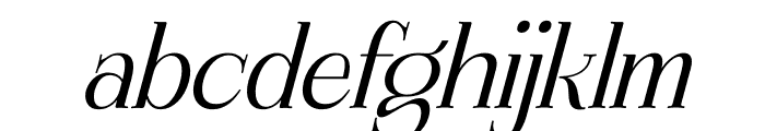 MAHENA Italic Font LOWERCASE