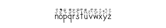 MAMA FLOWERS Font LOWERCASE