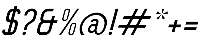 MANDORS Italic Font OTHER CHARS