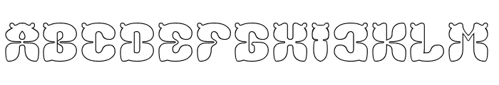 MANTIS-Hollow Font UPPERCASE