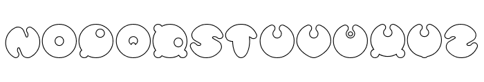 MASTER PANDA-Hollow Font UPPERCASE