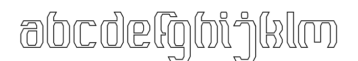 MATERIAL SCIENCE-Hollow Font LOWERCASE