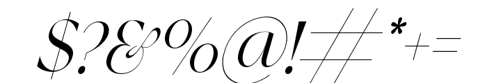 MATIOTTELEGANTFONT-Italic Font OTHER CHARS