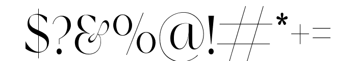 MATIOTTELEGANTFONT-Regular Font OTHER CHARS