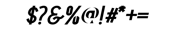 MAVIS Extra Bold Italic Font OTHER CHARS