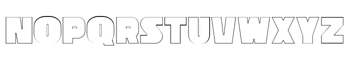 MBF Predatory Outline Font LOWERCASE