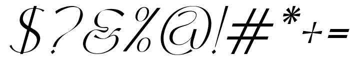 MCLASSIC FONT Italic Font OTHER CHARS