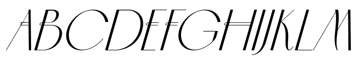 MCLASSIC FONT Italic Font UPPERCASE