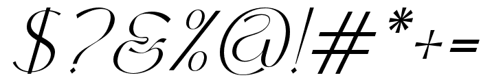 MCLASSICFONT-Italic Font OTHER CHARS