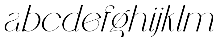 MCLASSICFONT-Italic Font LOWERCASE