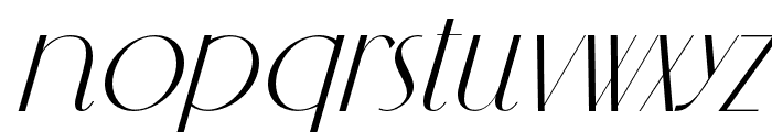 MCLASSICFONT-Italic Font LOWERCASE
