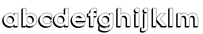 MDGROTESQUE-Bold3D Font LOWERCASE