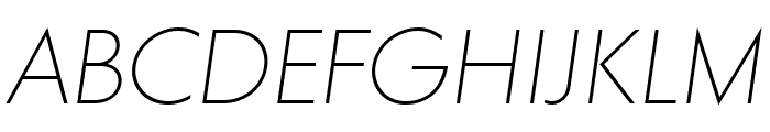 MDGROTESQUE Thin Italic Font UPPERCASE
