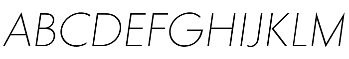 MDGROTESQUE-ThinItalic Font UPPERCASE