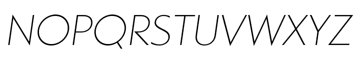MDGROTESQUE-ThinItalic Font UPPERCASE