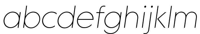 MDGROTESQUE-ThinItalic Font LOWERCASE