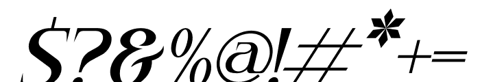 MEGPHIS Italic Font OTHER CHARS
