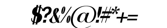 MELINE ITALIC Font OTHER CHARS