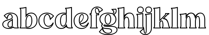 MELISA OUTLINE Font LOWERCASE