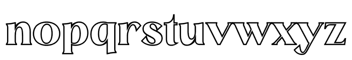 MELISA OUTLINE Font LOWERCASE