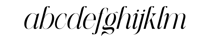 MELODIES ROMANTIC Light Italic Font LOWERCASE