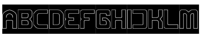 METROPOLIS-Hollow-inverse Font UPPERCASE