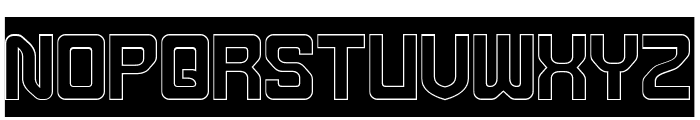 METROPOLIS-Hollow-inverse Font UPPERCASE