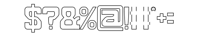 METROPOLIS-Hollow Font OTHER CHARS