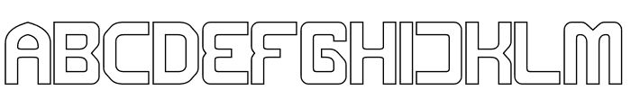 METROPOLIS-Hollow Font UPPERCASE