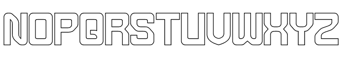 METROPOLIS-Hollow Font UPPERCASE
