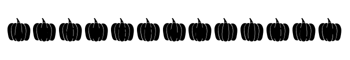 MF Fall Pumpkins Color Regular Font UPPERCASE