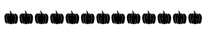 MF Fall Pumpkins Color Regular Font UPPERCASE