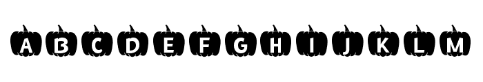 MF Fall Pumpkins Font UPPERCASE
