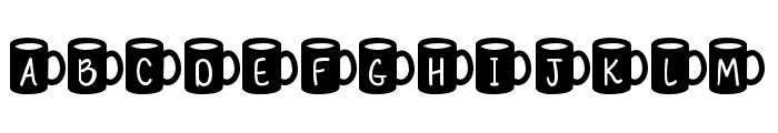 MFCoffeeMugs2 Font UPPERCASE