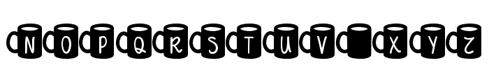 MFCoffeeMugs2 Font LOWERCASE