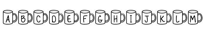 MFCoffeeMugs Font UPPERCASE