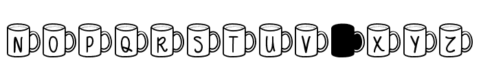 MFCoffeeMugs Font UPPERCASE