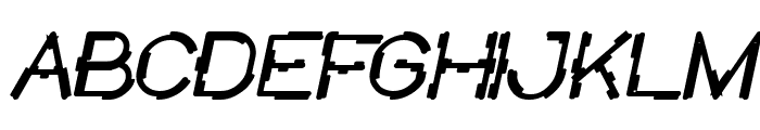 MICK JAGGED Bold Italic Font UPPERCASE