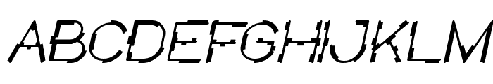 MICK JAGGED Italic Font UPPERCASE