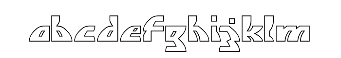 MIND BLOWING-Hollow Font LOWERCASE